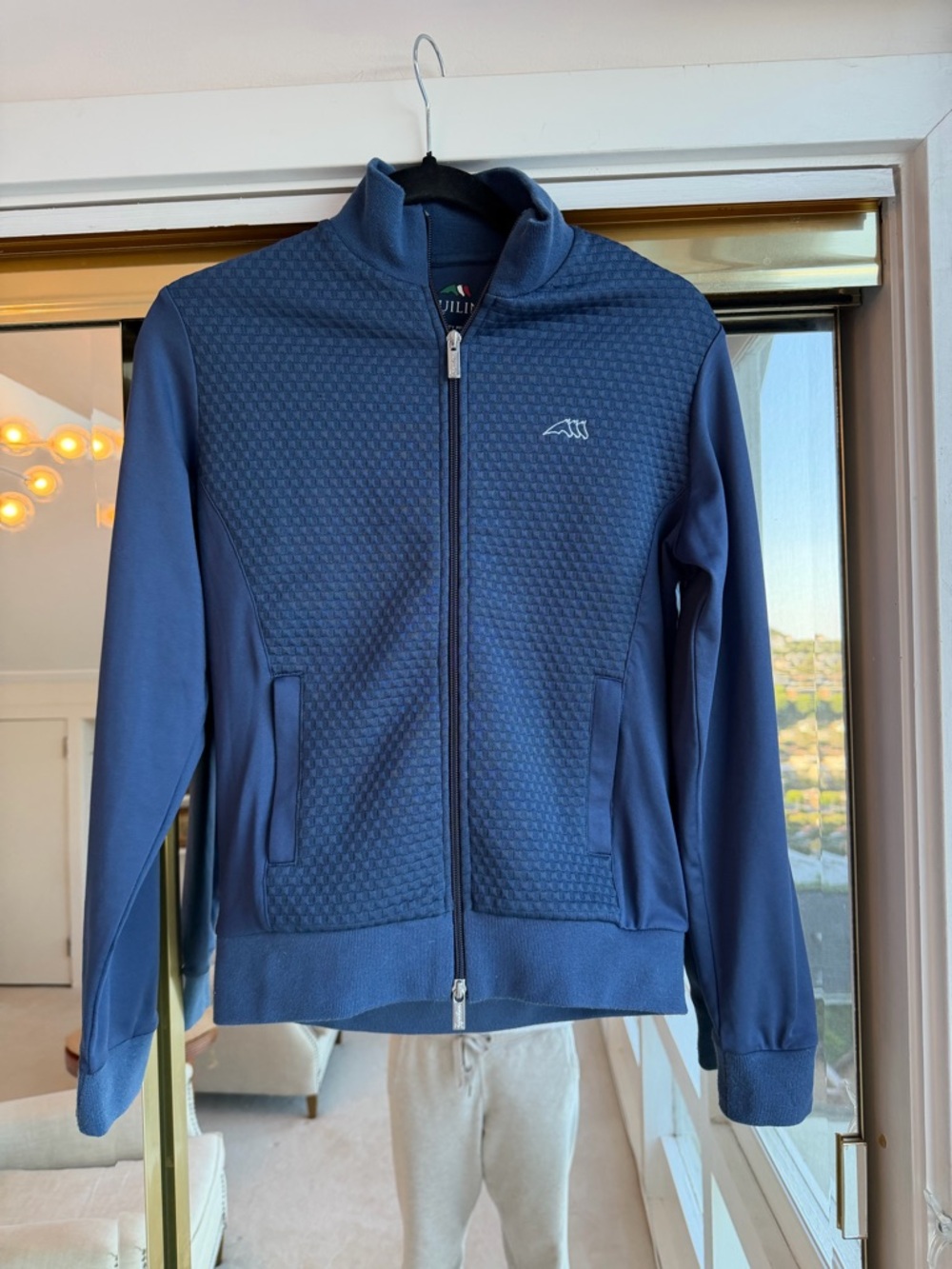 Women’s Equiline Quilted Full-Zip Jacket - Navy size small